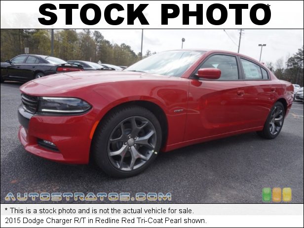 Stock photo for this 2015 Dodge Charger R/T 5.7 Liter HEMI MDS OHV 16-Valve VVT V8 8 Speed Automatic