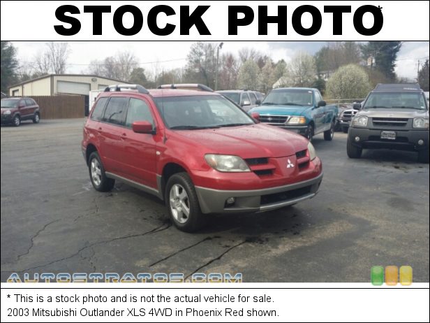 Stock photo for this 2003 Mitsubishi Outlander XLS 4WD 2.4 Liter SOHC 16-Valve 4 Cylinder 4 Speed Automatic