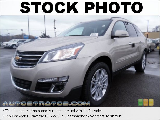 Stock photo for this 2015 Chevrolet Traverse LT AWD 3.6 Liter DI DOHC 24-Valve VVT V6 6 Speed Automatic