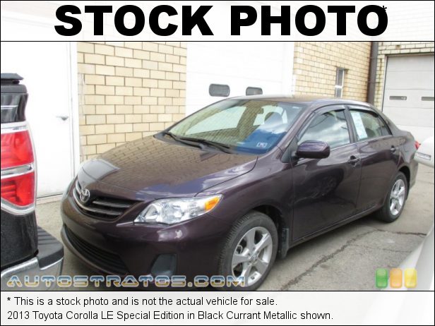 Stock photo for this 2013 Toyota Corolla LE Special Edition 1.8 Liter DOHC 16-Valve Dual VVT-i 4 Cylinder 4 Speed ECT-i Automatic