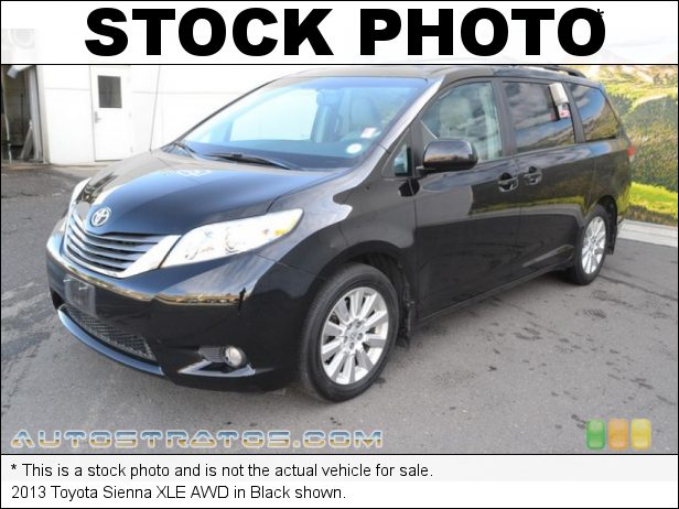 Stock photo for this 2013 Toyota Sienna XLE AWD 3.5 Liter DOHC 24-Valve Dual VVT-i V6 6 Speed ECT-i Automatic