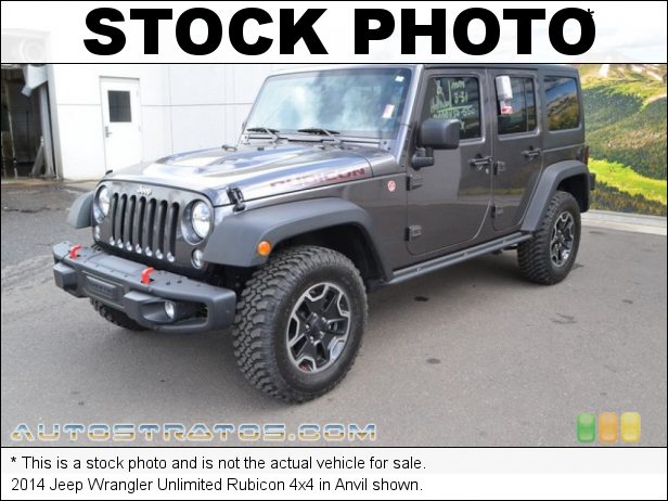 Stock photo for this 2014 Jeep Wrangler Unlimited Rubicon 4x4 3.6 Liter DOHC 24-Valve VVT V6 5 Speed Automatic