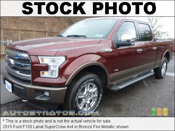 Stock photo for this 2015 Ford F150 Lariat SuperCrew 4x4 3.5 Liter EcoBoost DI Turbocharged DOHC 24-Valve V6 6 Speed Automatic