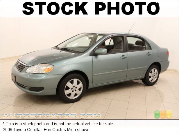 Stock photo for this 2006 Toyota Corolla LE 1.8 Liter DOHC 16V VVT-i 4 Cylinder 4 Speed Automatic