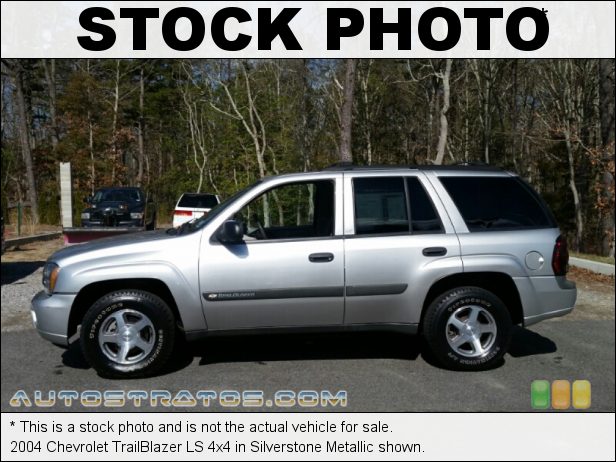 Stock photo for this 2004 Chevrolet TrailBlazer 4x4 4.2L DOHC 24V Vortec Inline 6 Cylinder 4 Speed Automatic