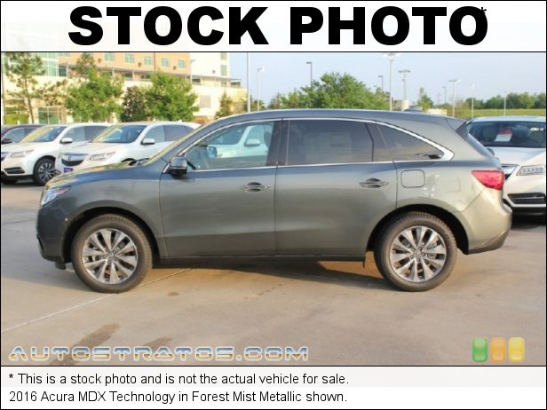 Stock photo for this 2016 Acura MDX Technology 3.5 Liter DI SOHC 24-Valve i-VTEC V6 9 Speed Automatic