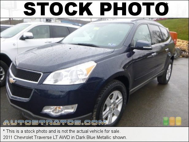 Stock photo for this 2011 Chevrolet Traverse LT AWD 3.6 Liter DI DOHC 24-Valve VVT V6 6 Speed Automatic