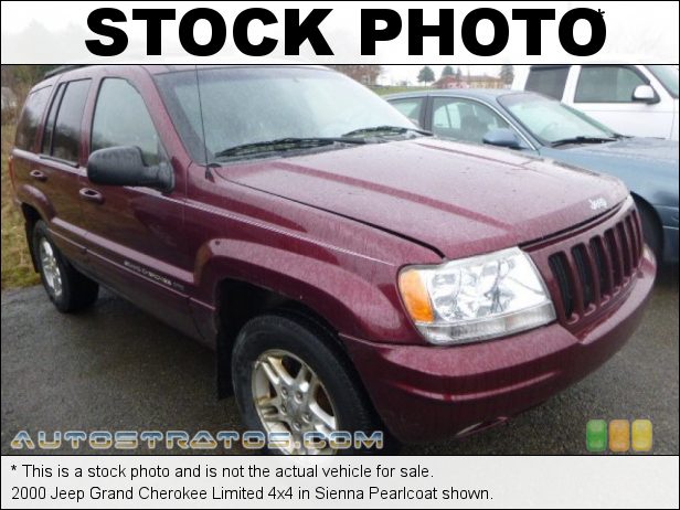 Stock photo for this 2000 Jeep Grand Cherokee Limited 4x4 4.7 Liter SOHC 16-Valve V8 4 Speed Automatic