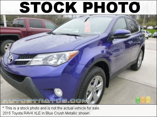Stock photo for this 2015 Toyota RAV4 XLE 2.5 Liter DOHC 16-Valve Dual VVT-i 4-Cylinder 6 Speed ECT-i Automatic