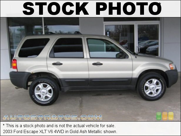 Stock photo for this 2003 Ford Escape XLT V6 4WD 3.0 Liter DOHC 24-Valve V6 4 Speed Automatic