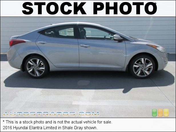 Stock photo for this 2016 Hyundai Elantra Limited 1.8 Liter DOHC 16-Valve D-CVVT 4 Cylinder 6 Speed SHIFTRONIC Automatic