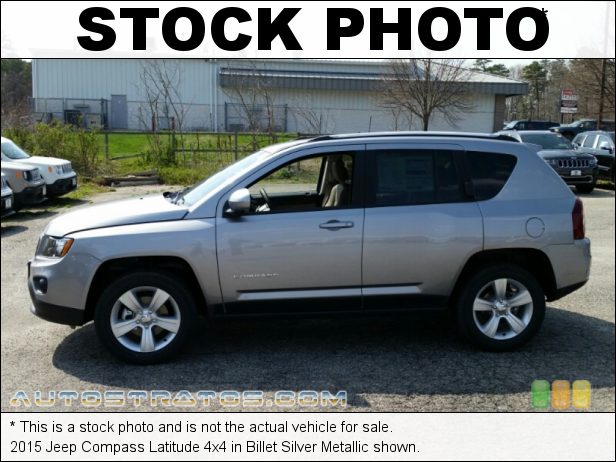 Stock photo for this 2015 Jeep Compass 4x4 2.4 Liter DOHC 16-Valve Dual VVT 4 Cylinder 6 Speed Automatic