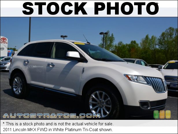 Stock photo for this 2011 Lincoln MKX FWD 3.7 Liter DOHC 24-Valve Ti-VCT V6 6 Speed SelectShift Automatic