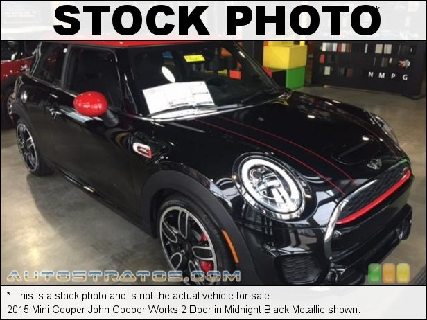 Stock photo for this 2015 Mini Cooper John Cooper Works 2 Door 2.0 Liter TwinPower Turbocharged DOHC 16-Valve VVT 4 Cylinder 6 Speed Manual
