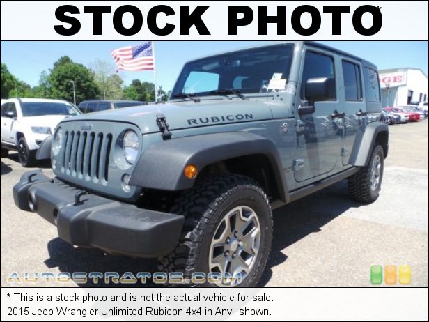 Stock photo for this 2015 Jeep Wrangler Unlimited Rubicon 4x4 3.6 Liter DOHC 24-Valve VVT V6 5 Speed Automatic