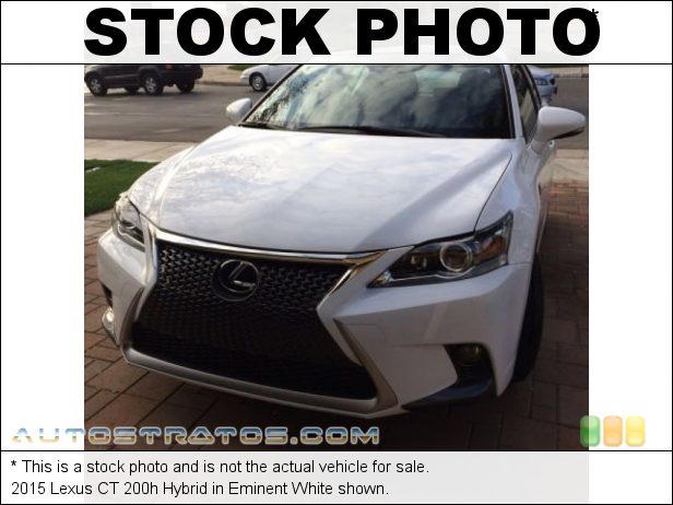 Stock photo for this 2017 Lexus CT 200h Hybrid 1.8 Liter Atkinson Cycle DOHC 16-Valve VVT-i 4 Cylinder/Electric ECVT Automatic