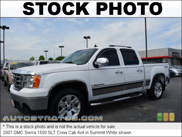 Stock photo for this 2007 GMC Sierra 1500 Crew Cab 4x4 5.3 Liter OHV 16-Valve Vortec V8 4 Speed Automatic