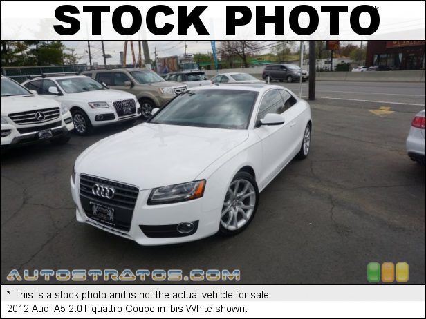 Stock photo for this 2012 Audi A5 2.0T quattro Coupe 2.0 Liter FSI Turbocharged DOHC 16-Valve VVT 4 Cylinder 8 Speed Tiptronic Automatic