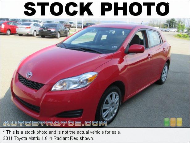 Stock photo for this 2011 Toyota Matrix 1.8 1.8 Liter DOHC 16-Valve Dual VVT-i 4 Cylinder 4 Speed Automatic