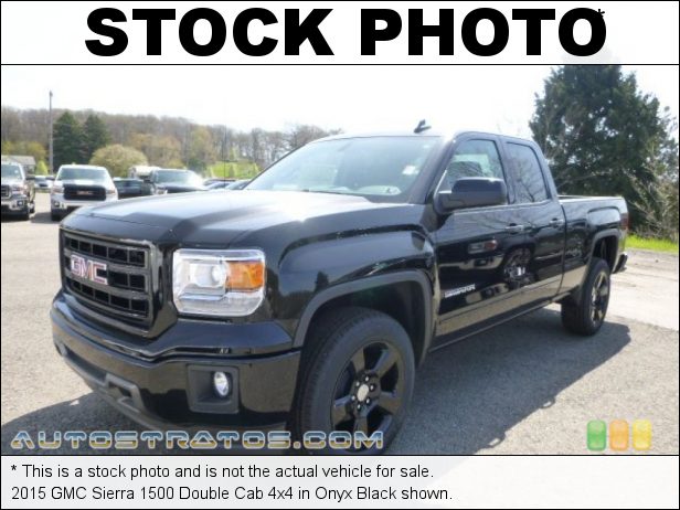 Stock photo for this 2015 GMC Sierra 1500 Double Cab 4x4 5.3 Liter DI OHV 16-Valve VVT EcoTec3 V8 6 Speed Automatic