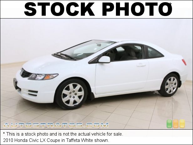 Stock photo for this 2010 Honda Civic LX Coupe 1.8 Liter SOHC 16-Valve i-VTEC 4 Cylinder 5 Speed Automatic