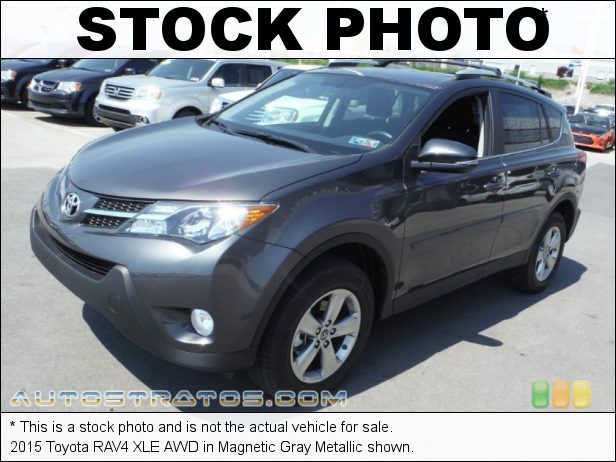 Stock photo for this 2015 Toyota RAV4 XLE AWD 2.5 Liter DOHC 16-Valve Dual VVT-i 4-Cylinder 6 Speed ECT-i Automatic