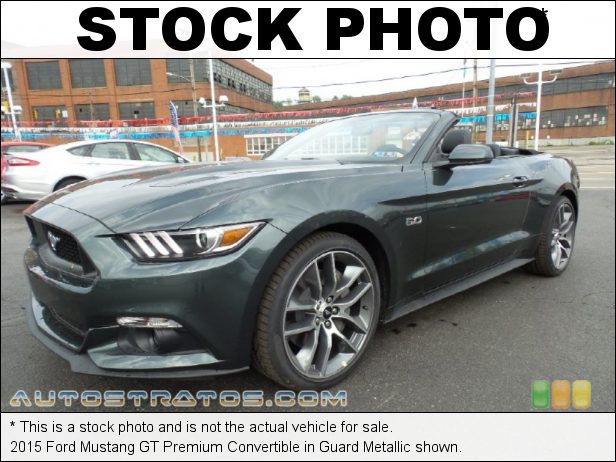 Stock photo for this 2015 Ford Mustang GT Premium Convertible 5.0 Liter DOHC 32-Valve Ti-VCT V8 6 Speed SelectShift Automatic
