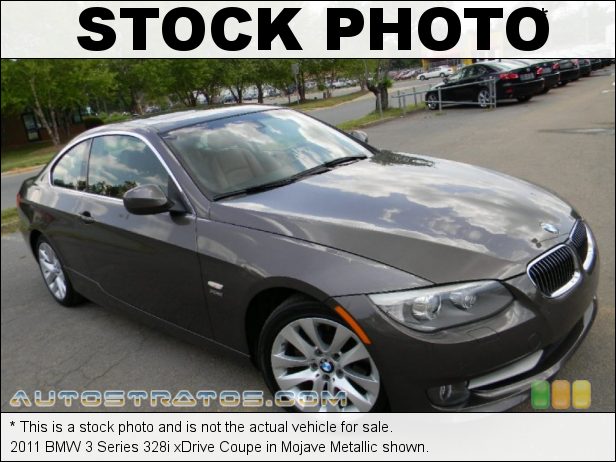 Stock photo for this 2011 BMW 3 Series 328i xDrive Coupe 3.0 Liter DOHC 24-Valve VVT Inline 6 Cylinder 6 Speed Steptronic Automatic