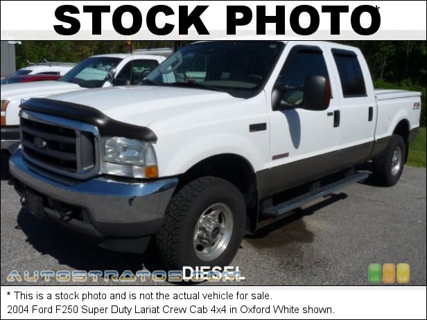 Stock photo for this 2004 Ford F250 Super Duty Crew Cab 4x4 6.0 Liter OHV 32-Valve Power Stroke Turbo Diesel V8 6 Speed Manual