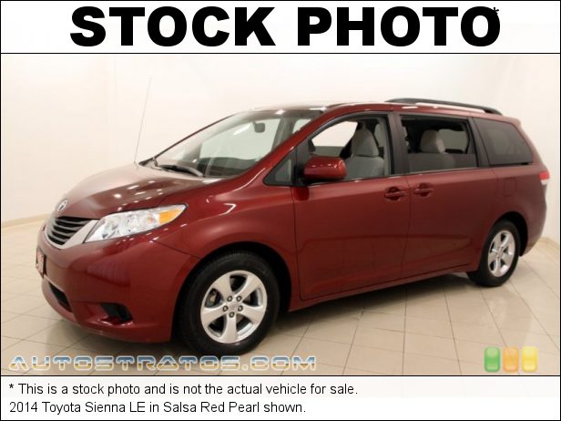 Stock photo for this 2014 Toyota Sienna LE 3.5 Liter DOHC 24-Valve Dual VVT-i V6 6 Speed ECT-i Automatic