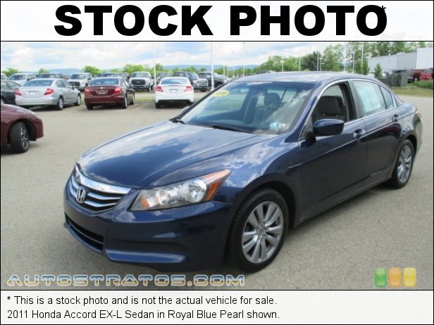 Stock photo for this 2011 Honda Accord EX-L Sedan 2.4 Liter DOHC 16-Valve i-VTEC 4 Cylinder 5 Speed Automatic