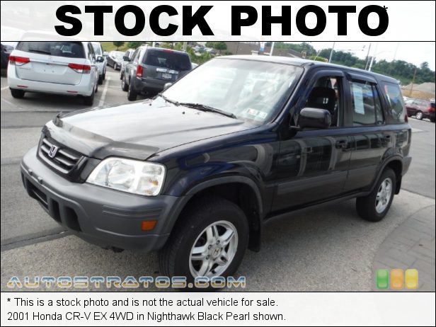 Stock photo for this 2001 Honda CR-V EX 4WD 2.0 Liter DOHC 16-Valve 4 Cylinder 4 Speed Automatic