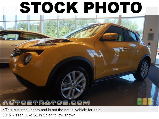 Stock photo for this 2015 Nissan Juke SL 1.6 Liter DIG Turbocharged DOHC 16-Valve CVTCS 4 Cylinder Xtronic CVT Automatic