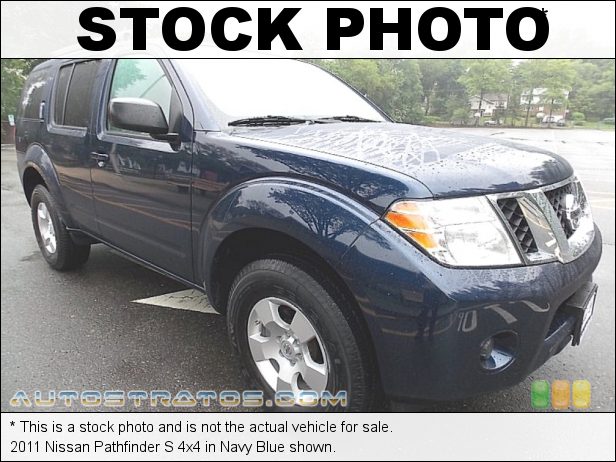 Stock photo for this 2011 Nissan Pathfinder 4x4 4.0 Liter DOHC 24-Valve CVTCS V6 5 Speed Automatic