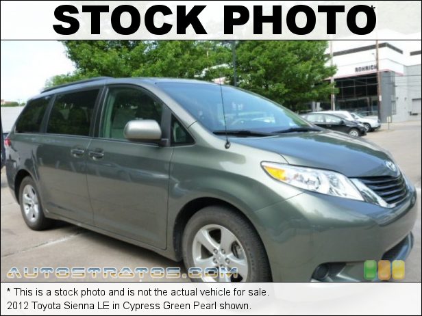 Stock photo for this 2012 Toyota Sienna LE 3.5 Liter DOHC 24-Valve Dual VVT-i V6 6 Speed ECT-i Automatic