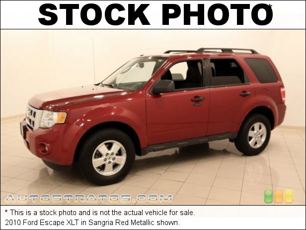 Stock photo for this 2010 Ford Escape XLT 2.5 Liter DOHC 16-Valve Duratec 4 Cylinder 6 Speed Automatic