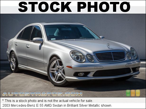 Stock photo for this 2003 Mercedes-Benz E 55 AMG Sedan 5.4 Liter AMG Supercharged SOHC 24-Valve V8 5 Speed Automatic