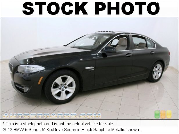 Stock photo for this 2012 BMW 5 Series 528i xDrive Sedan 2.0 Liter DI TwinPower Turbocharged DOHC 16-Valve VVT 4 Cylinder 8 Speed Steptronic Automatic