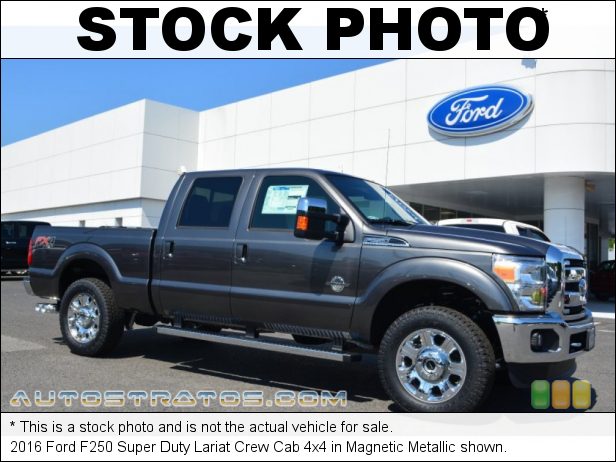 Stock photo for this 2016 Ford F250 Super Duty XLT Crew Cab 4x4 6.7 Liter Power Stroke OHV 32-Valve Turbo-Diesel V8 6 Speed SelectShift Automatic