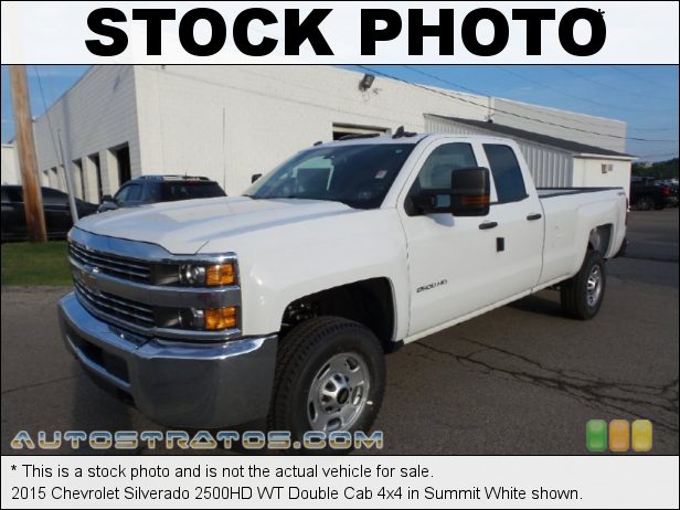 Stock photo for this 2016 Chevrolet Silverado 2500HD WT Double Cab 4x4 6.0 Liter OHV 16-Valve VVT Vortec V8 6 Speed Automatic