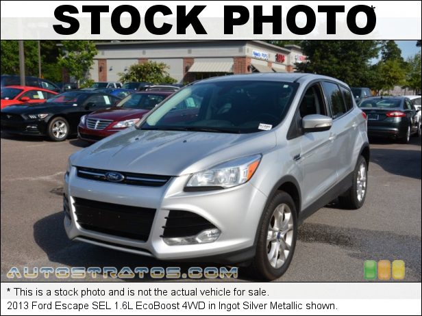 Stock photo for this 2013 Ford Escape SEL 1.6L EcoBoost 4WD 1.6 Liter DI Turbocharged DOHC 16-Valve Ti-VCT EcoBoost 4 Cylind 6 Speed SelectShift Automatic