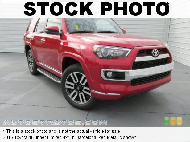 Stock photo for this 2015 Toyota 4Runner Limited 4x4 4.0 Liter DOHC 24-Valve VVT-i V6 5 Speed ECT-i Automatic