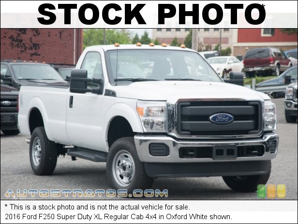 Stock photo for this 2016 Ford F250 Super Duty XL Regular Cab 4x4 6.2 Liter SOHC 16-Valve FFV V8 6 Speed SelectShift Automatic