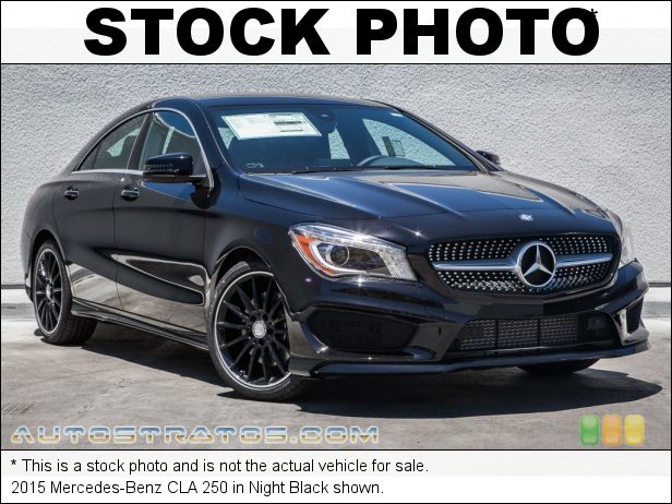 Stock photo for this 2015 Mercedes-Benz CLA 250 2.0 Liter Turbocharged DI DOHC 16-Valve VVT 4 Cylinder 7 Speed DCT Dual-Clutch Automatic