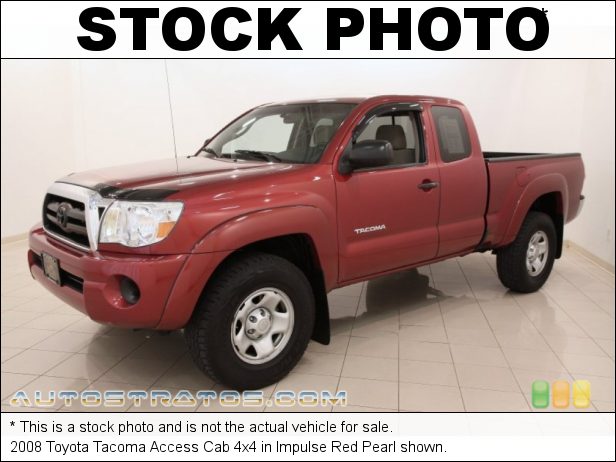 Stock photo for this 2008 Toyota Tacoma Access Cab 4x4 2.7 Liter DOHC 16-Valve VVT-i 4 Cylinder 5 Speed Manual