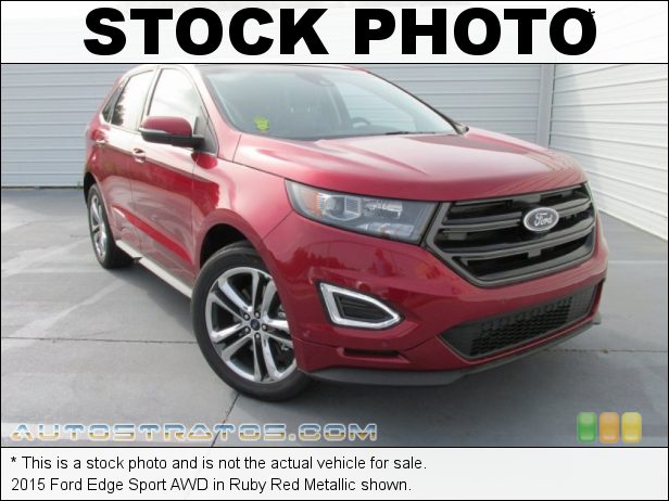 Stock photo for this 2015 Ford Edge Sport AWD 2.7 Liter DI Twin-Turbocharged DOHC 24-Valve EcoBoost V6 6 Speed SelectShift Automatic