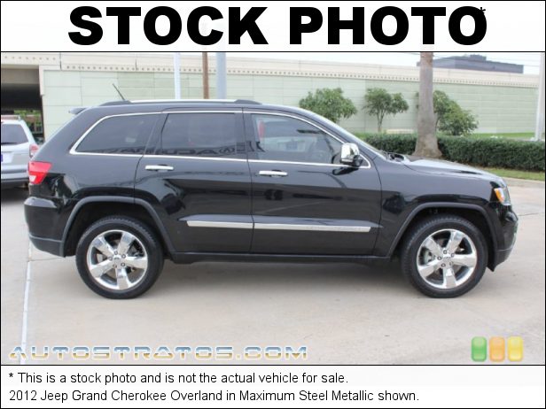 Stock photo for this 2012 Jeep Grand Cherokee Overland 5.7 Liter HEMI MDS OHV 16-Valve VVT V8 5 Speed Automatic