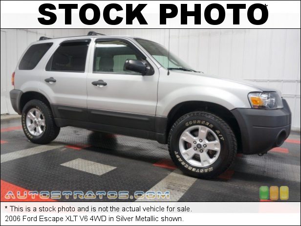 Stock photo for this 2006 Ford Escape XLT V6 4WD 3.0 Liter DOHC 24-Valve Duratec V6 4 Speed Automatic