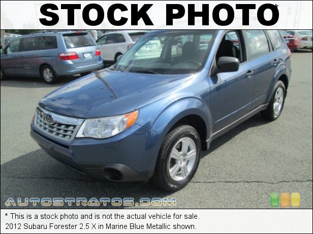Stock photo for this 2012 Subaru Forester 2.5 X 2.5 Liter DOHC 16-Valve VVT 4 Cylinder 4 Speed Automatic