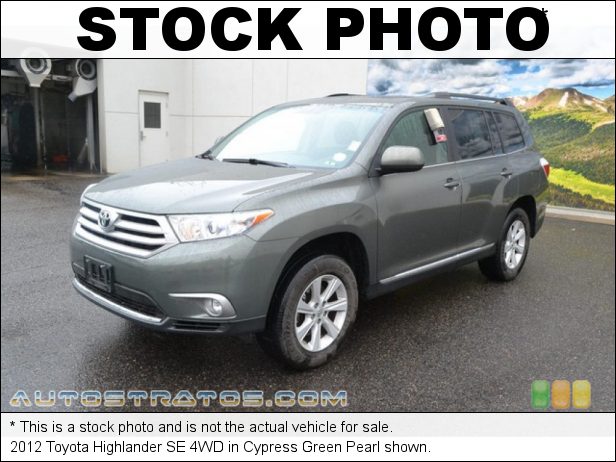 Stock photo for this 2012 Toyota Highlander 4WD 3.5 Liter DOHC 24-Valve Dual VVT-i V6 5 Speed ECT-i Automatic
